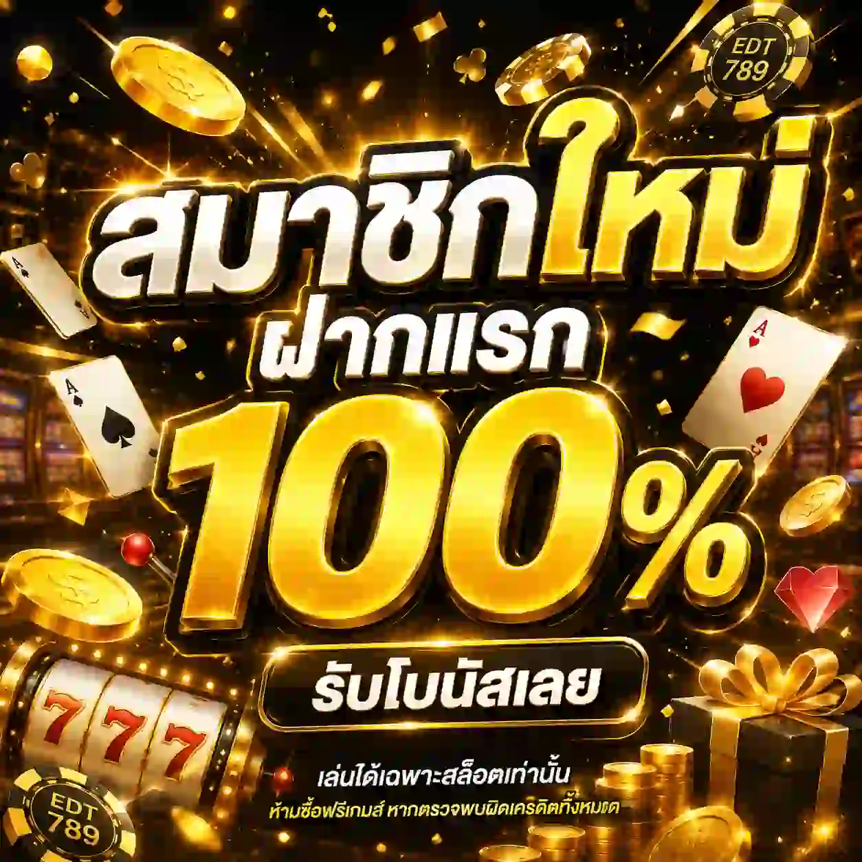 EDT789 สล็อตโบนัสแตกไว เข้าระบบง่ายจัด ฝากถอนวอเลทโคตรเร็ว